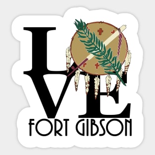 LOVE Fort Gibson Oklahoma Sticker
